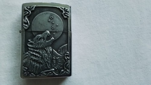 Benzin feuerzeug motiv wolf - motiv,