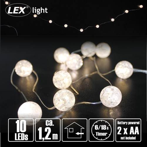 Led kugellichterkette - led,