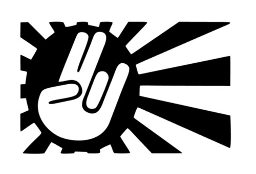 Rising sun shoker hand - sun,