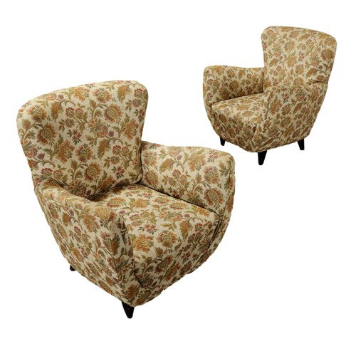 Paar vintage sessel jacquard - sessel,
