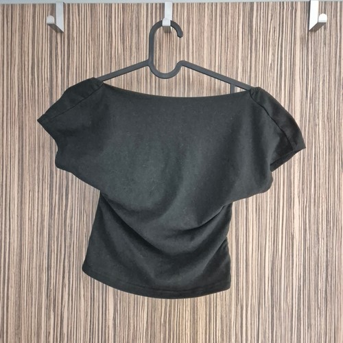 Shein crop top schwarz - schwarz, gr.