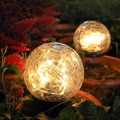 Led solar gartenleuchte kugel - gartenleuchte,