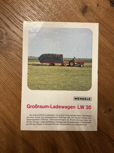 Orig mengele ladewagen lw35 - mengele,