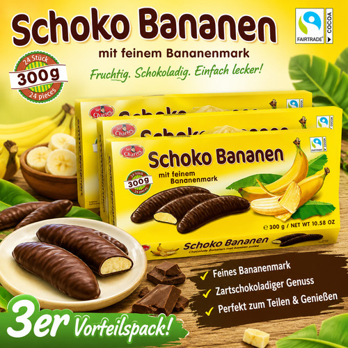 Schoko bananen 300 - schoko, –