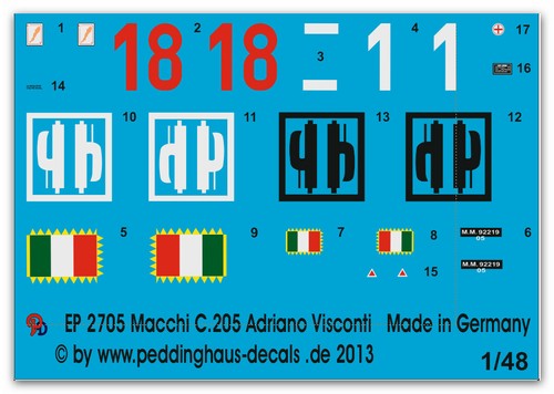 Peddinghaus decals 2705 - 1/48,