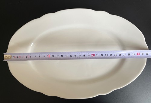 Servierplatte oval weiß - servierplatte,,