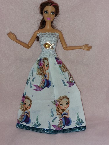 Barbie kleid maritim - barbie,