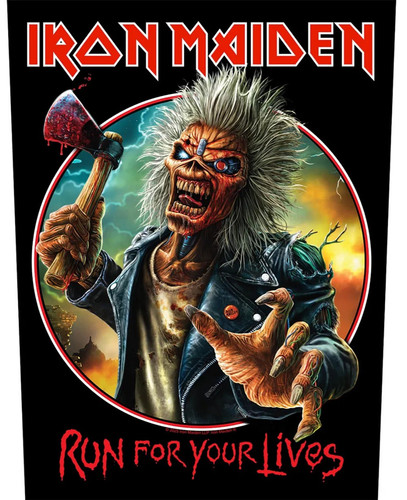 Iron maiden rückenaufnäher - maiden,