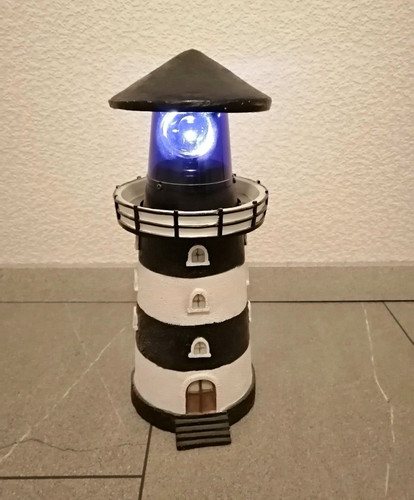 Leuchtturm dekofigur led licht - leuchtturm,