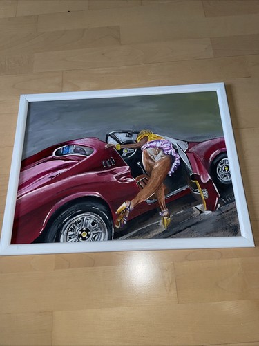 Gemälde ferrari sportwagen - gemälde,