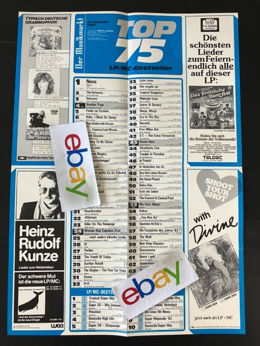 Musikmarkt charts plakat - lp,