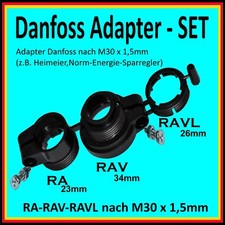 RA RAV RAVL ADAPTER SET Danfoss für Thermostatventile M30 x 1,5 Fritz DECT 301