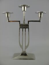 Kerzenleuchter Kerzenständer Silber Art Deco Bauhaus Kandelaber 3 flammig H.38cm