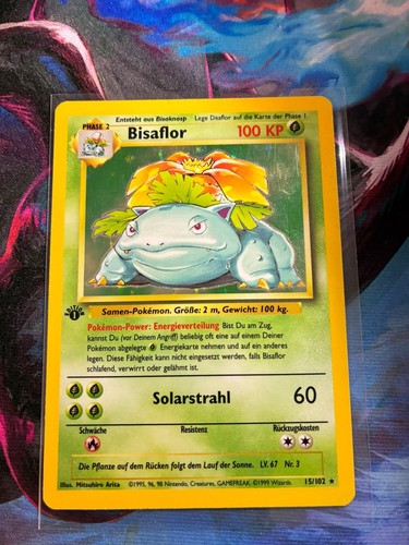 Pokémon karte bisaflor - karte, 1