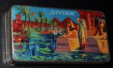 50-er  DIVINA  cigarettes     Alte Zigarettendose    Orient cigarettes tin  RRR