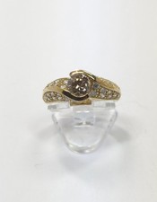 goldfarbener Ring 925 Silber F