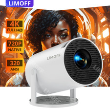 4K UHD Mini Smart Beamer 5G WiFi Heimkino Projektor LED Bluetooth Android LIMOFF