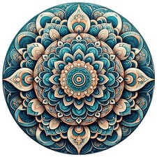 Rundes Mandala Wandtattoo