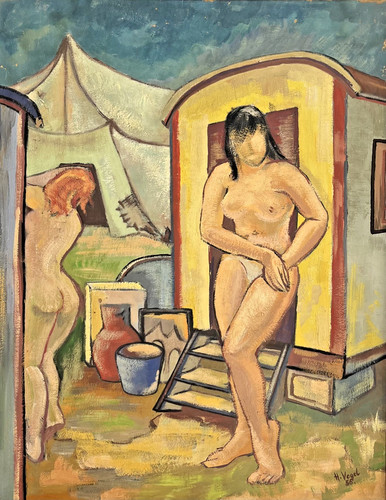 Gemälde weiblicher akt acryl - weiblicher,