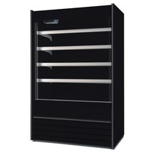 Wandkühlregal Getränkekühlschrank Nordcap Alaska Slim 100 Schwarz