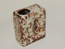 Fat Lava Vase Van Woerden Holland Vest Keramik  Lochvase  12 x 9,5 x 5 cm