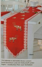 Buntstickerei Stickvorlage Renntiere Elche Herzen Multi-Bügelmuster Weihnachten