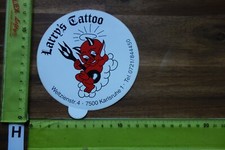 Alter Aufkleber Drogerie Kosmetik Studio Teufel LARRY'S TATTOO Karlsruhe