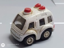 DIL China 1988 Penny Racer Mini Aufziehauto / Pullback Car Ambulance Van weiß