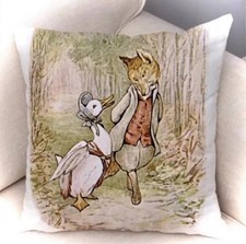 Kissenhülle Beatrix Potter - Gans Jemina & Herrn Fuchs  40x40cm