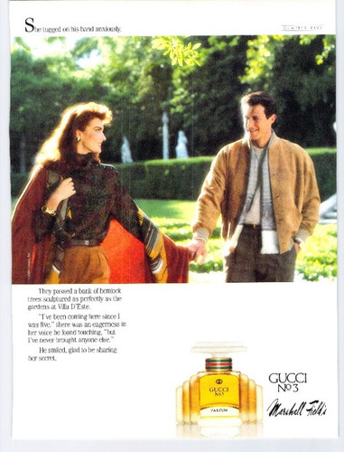 Vtg print 1985 gucci - gucci, no.