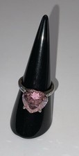Ring - 925 Silber - Rosa Stein