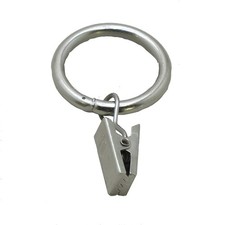 10 Gardinenringe mit Klip/