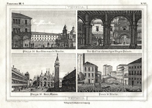 Venedig veneto souvenirblatt - venedig,