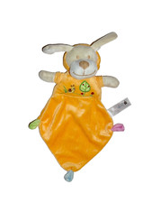 WIE NEU * Sunkid orange Hund Dog Kapuze Schmusetuch Schnuffeltuch Kuscheltuch