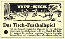 Tipp Kick Fussball Spiel Tip Original Reklame 1930 !! (N)