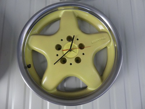 Mercedes felgenuhr wanduhr - wanduhr, uhr