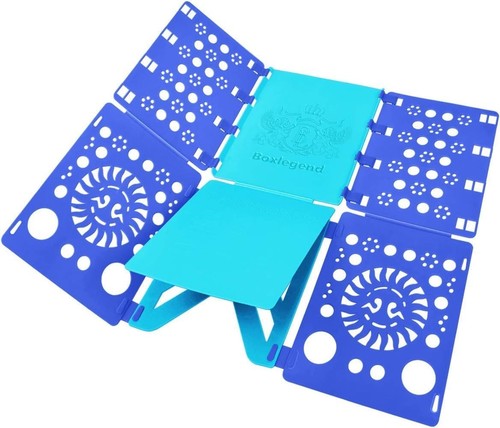 Wäschefaltbrett blau aus