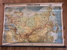 DDR Schulwandkarte Sowjetunion