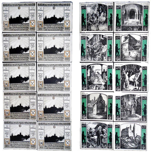Notgeld quedlinburg 50 - quedlinburg, x