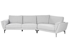 Sofa Stoff grau 3-Sitzer mit