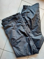 CRANE graue REGENHOSE Überhose Herren wasserdicht Rad Wandern Walken Gr. XL