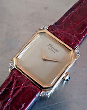 Vintage CHOPARD 0.750 18K Gold Brillanten Swiss Handaufzug Damenuhr läuft runnin