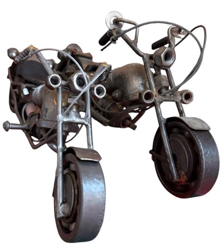 Motorrad skulptur metall - skulptur,