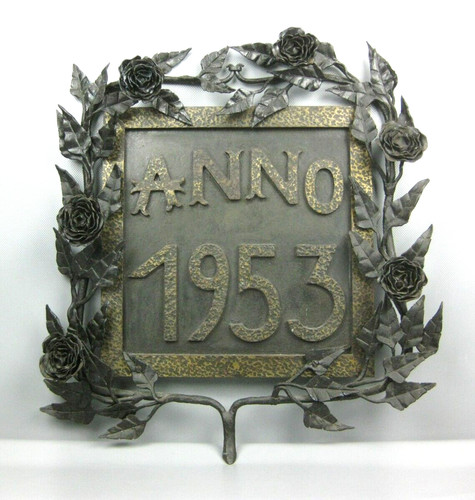 Altes metallschild anno 1953 - metallschild,