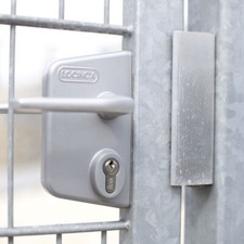 Zauntor Hoftor 2 Flg Premium Toranlage 8/6/8 Gartentor Doppelstabmatten Tor Zaun