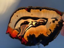 Landschaftsachat Achat Scheibe