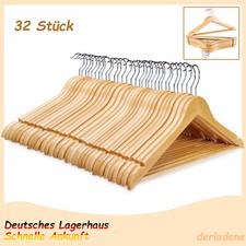 32 Holz Kleiderbügel Natur