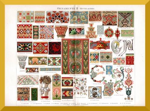 Ornamente des mittelalters - ornamente,