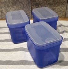 3x Tupperware Swingbox 1 Liter Blau Vorratsdose