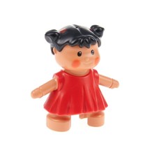 1x Lego Duplo Figur Puppe Mädchen Kleid Puppenkind von Sarah 31312pb03